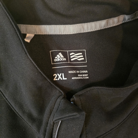 Adidas Black Quarter-zip Long Sleeve Shirt Size: XXL - Picture 4 of 7